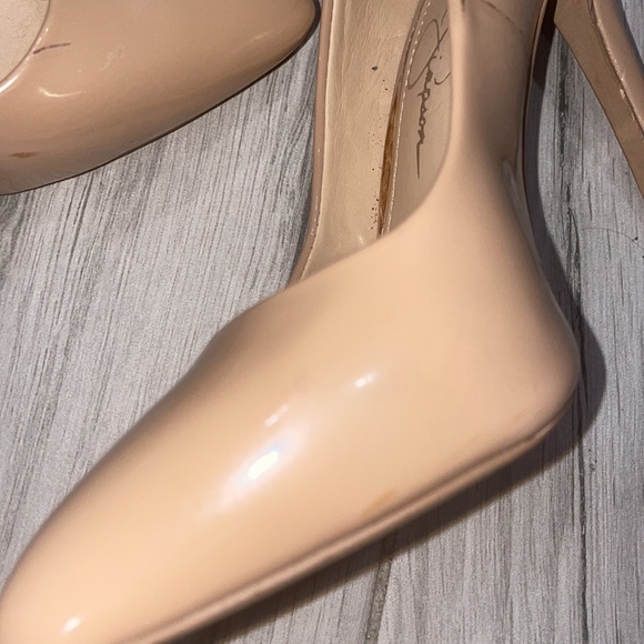 Jessica Simpson Patent and leather Tan heels - Picture 6 of 8